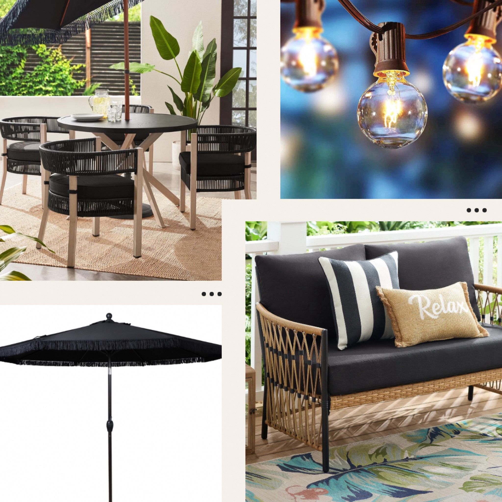 Outdoor patio from Walmart 🖤

#LTKhome #LTKfamily #LTKMostLoved