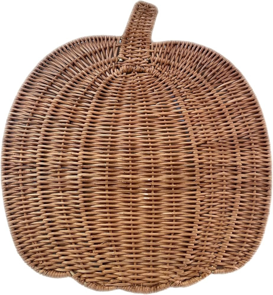 Handwoven Pumpkin Placemat - Festive Autumn Decor for Halloween & Thanksgiving, Natural Seagrass,... | Amazon (US)