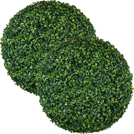 kdgarden Artificial Plant Boxwood Topiary Balls 2PCS 15.7" UV Protected 4 Layers Faux Plants Decorat | Amazon (US)