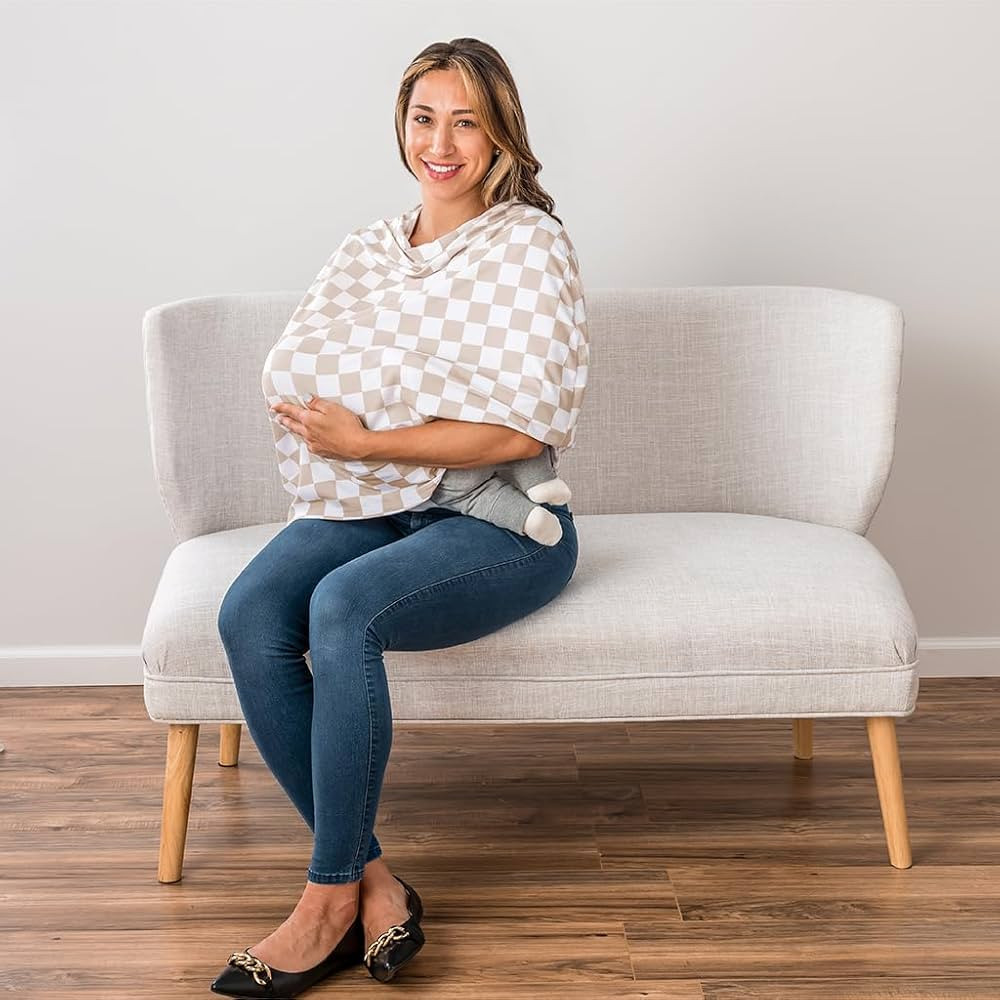 Itzy Ritzy 4-in-1 Nursing Cover, Car Seat Cover, Shopping Cart Cover & Infinity Scarf – Breatha... | Amazon (US)