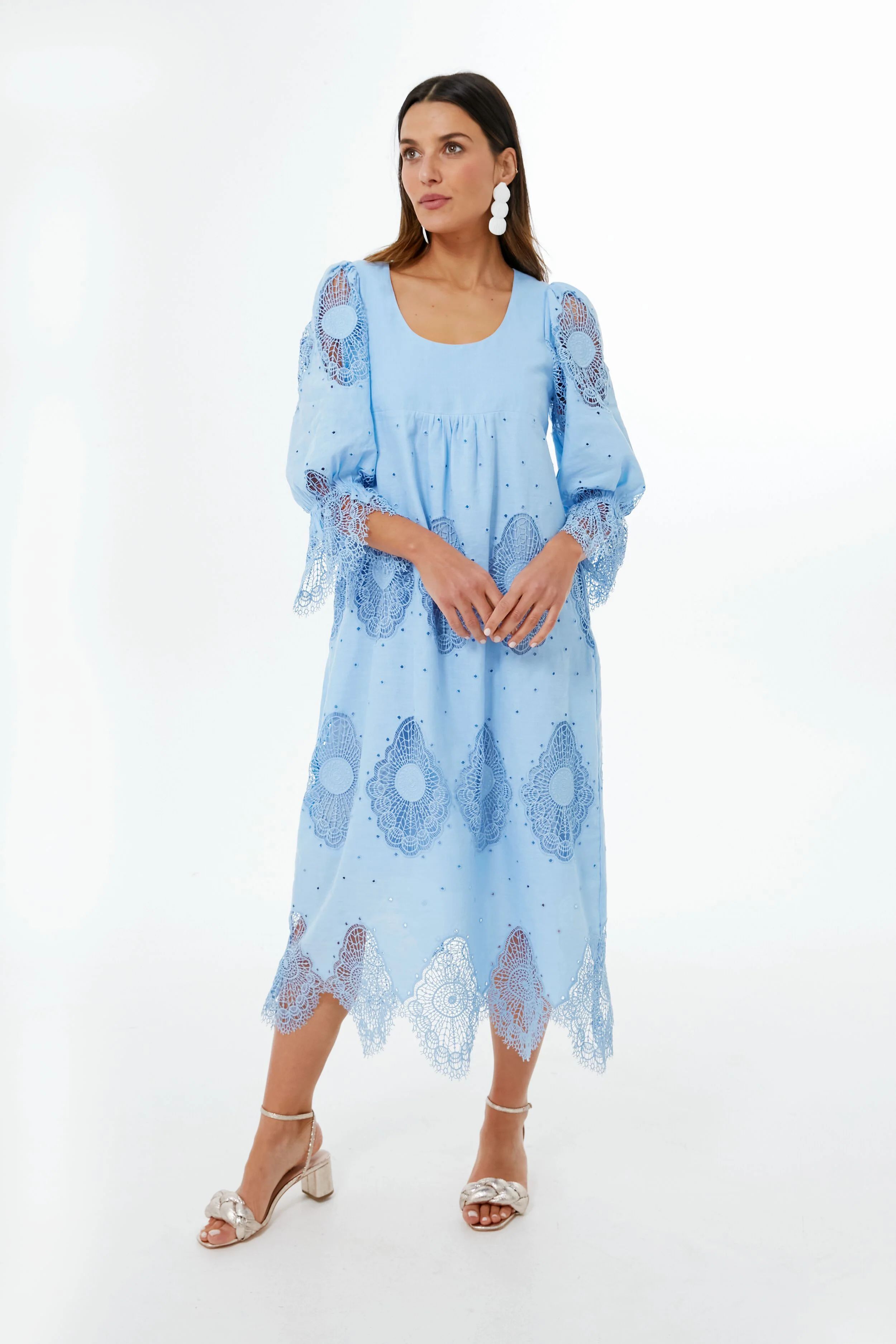 Forget Me Not Blue Lace Ashlyn Dress | Tuckernuck (US)