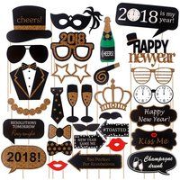 New Years Eve Decorations Photo booth Props New Years EvePhoto Booth Props 30 Piece Set  Party Photo Props Happy new year | Etsy (US)
