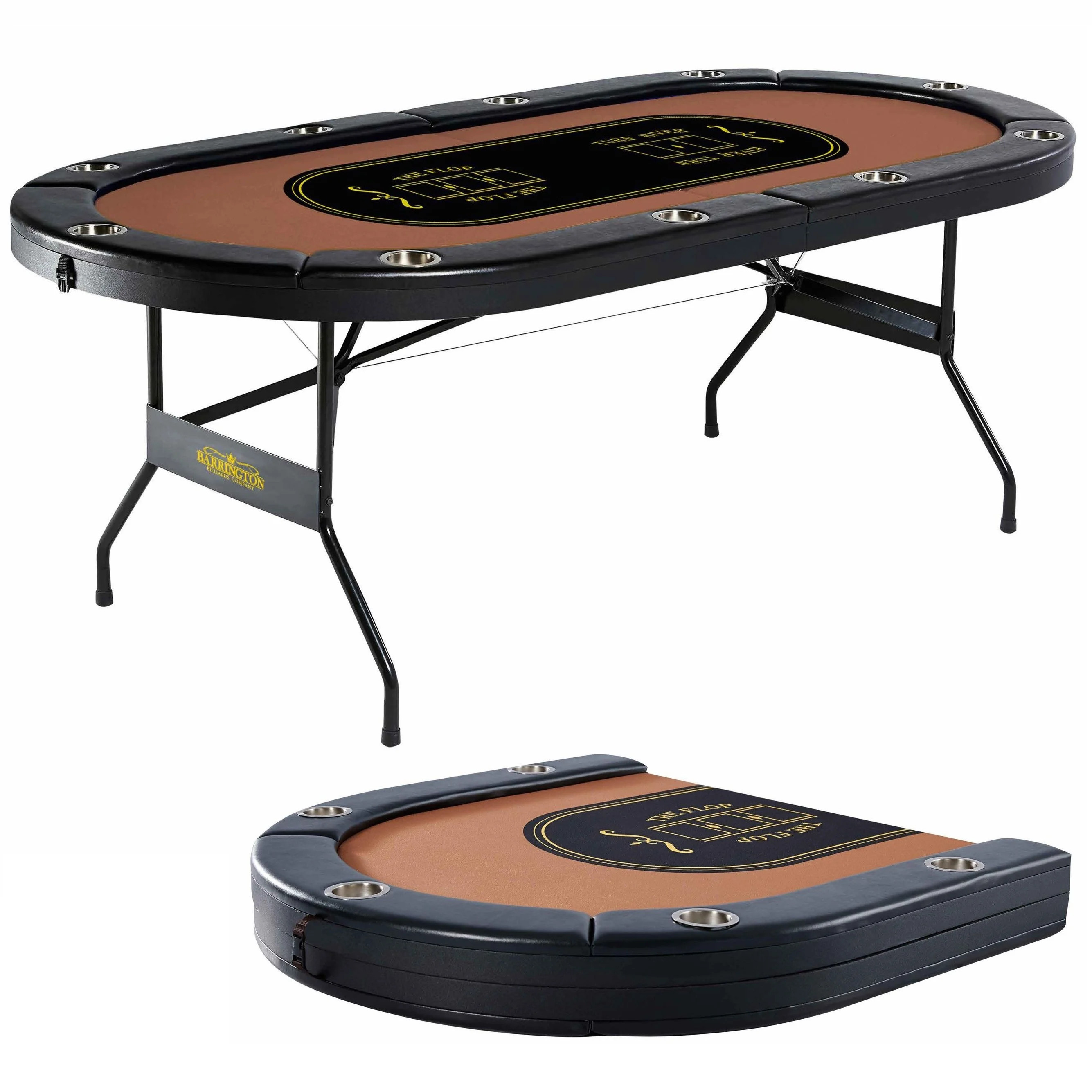 10-Player Poker Table, No Assembly Required, by Barrington Billiards Company | Walmart (US)