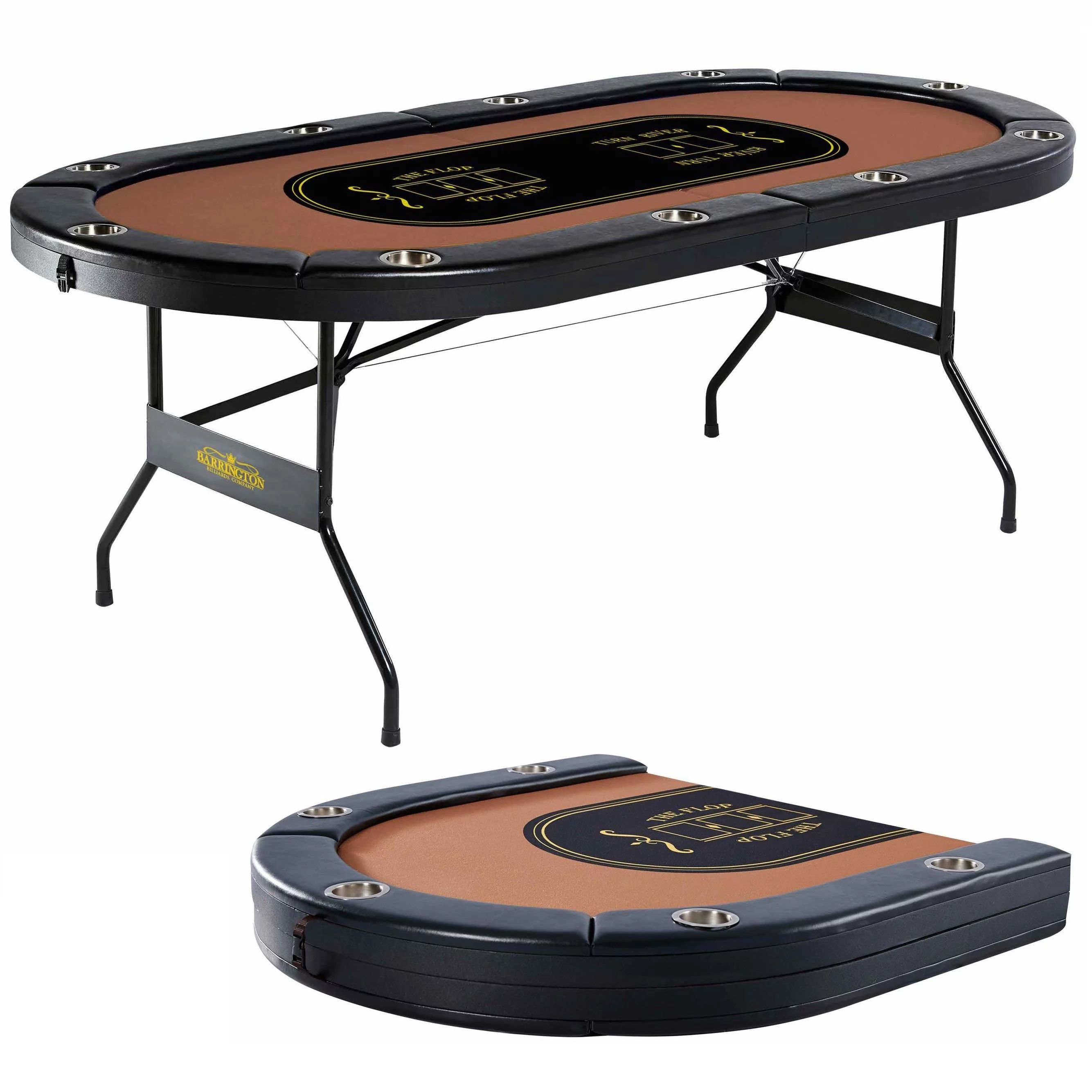 Barrington 10-Player Poker Table, No Assembly Required | Walmart (US)