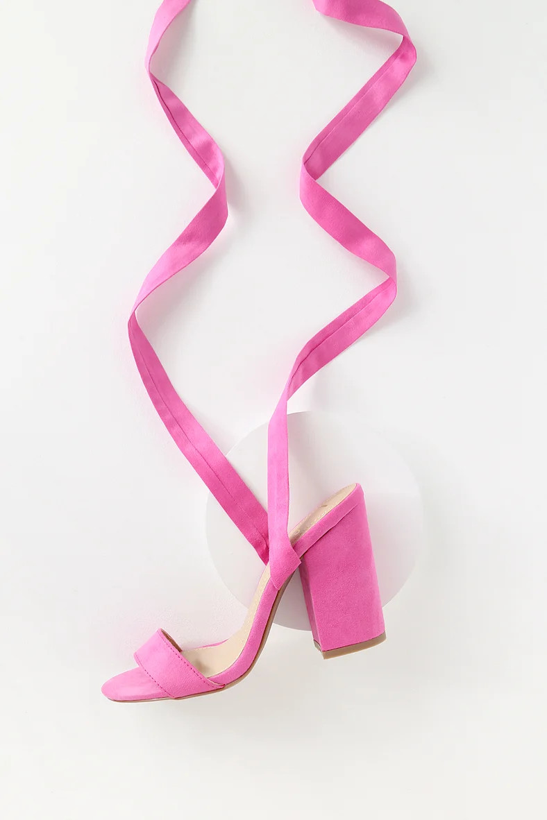 Alta Orchid Suede Lace-Up Heels | Lulus (US)