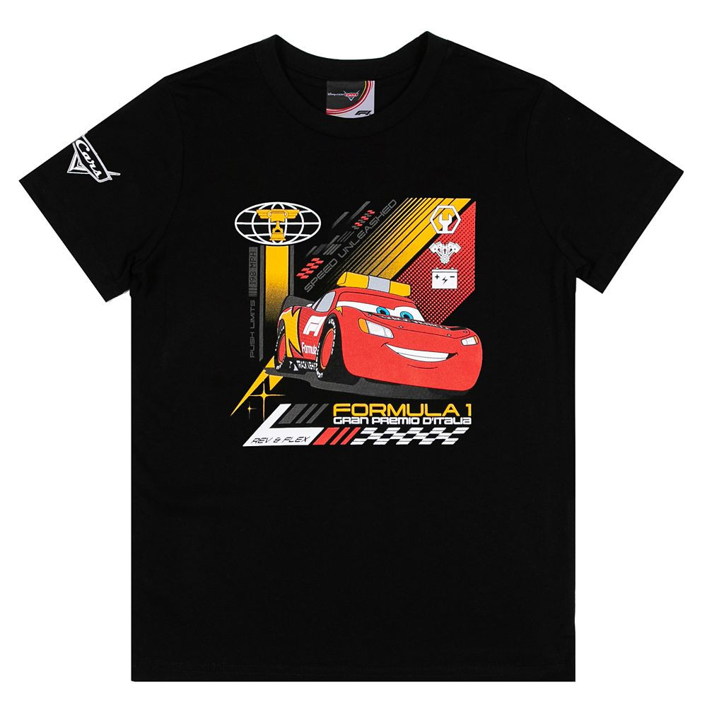 Disney and Pixar's Cars with Formula 1\u00ae Lightning McQueen T-Shirt for Kids | Disney Store