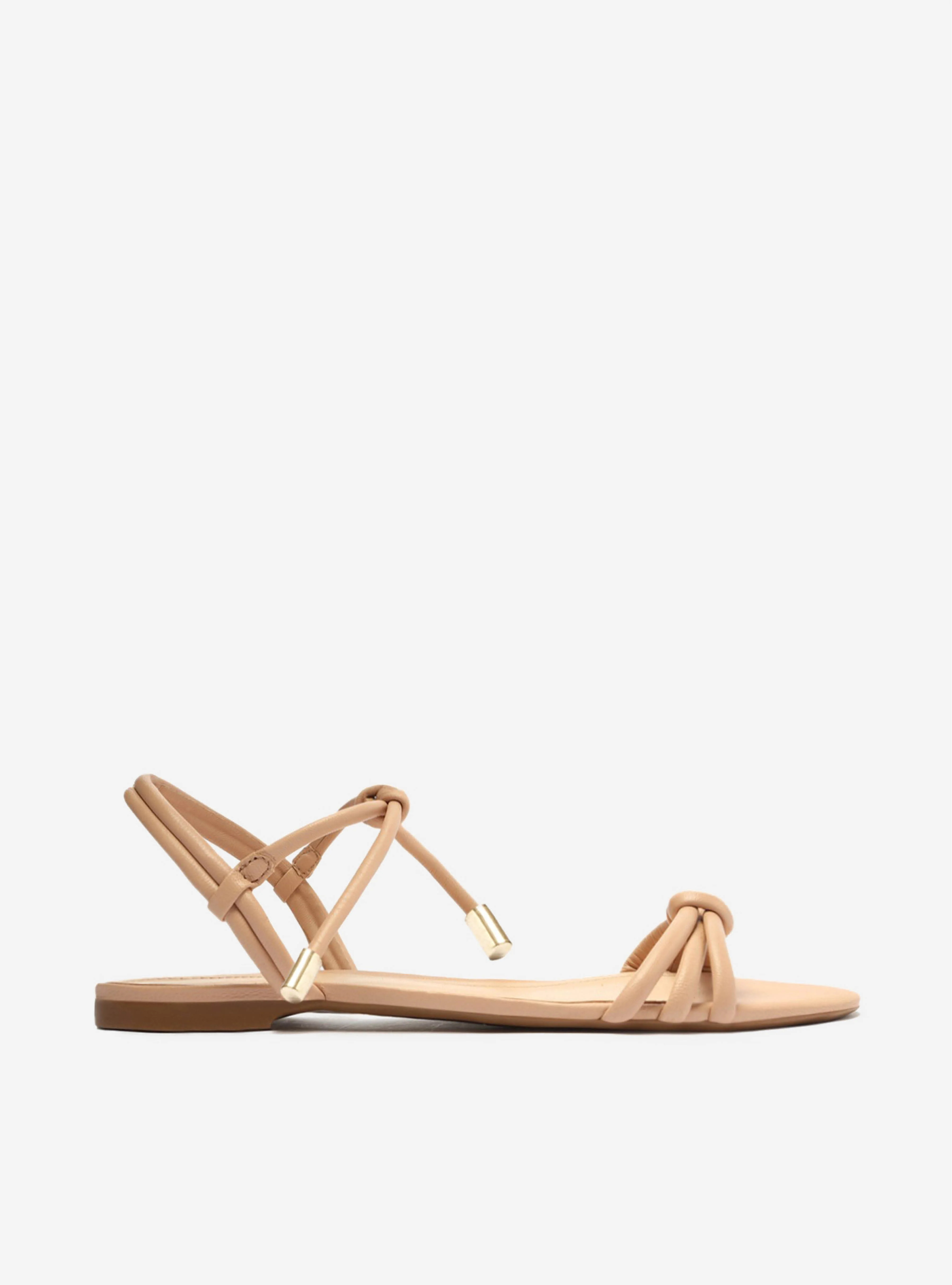 Beige Flat Sandal Camila | Arezzo | Arezzo US
