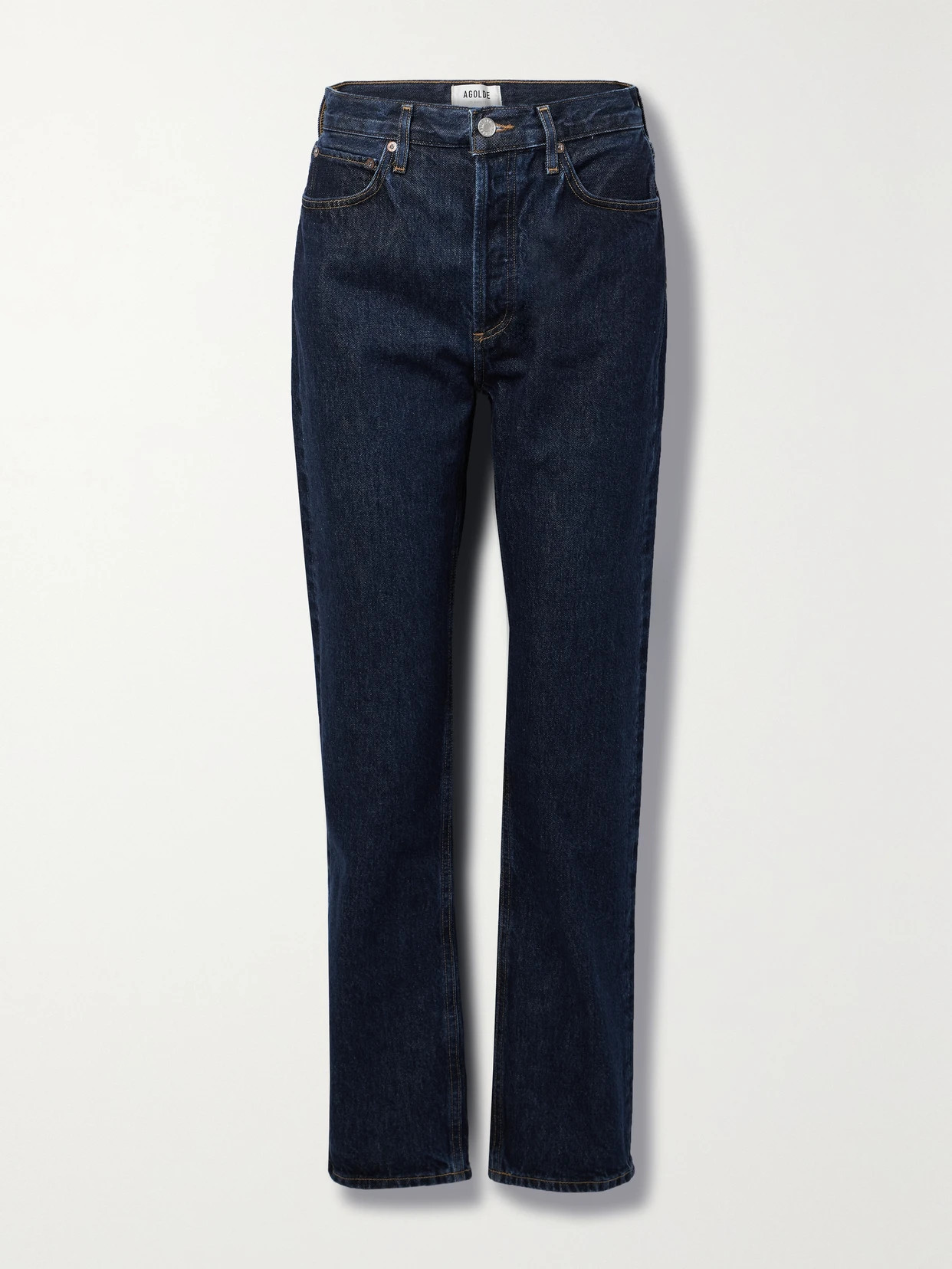 AGOLDE - + Net Sustain '90s Pinch Waist Long High-rise Straight-leg Organic Jeans - Blue | NET-A-PORTER (US)