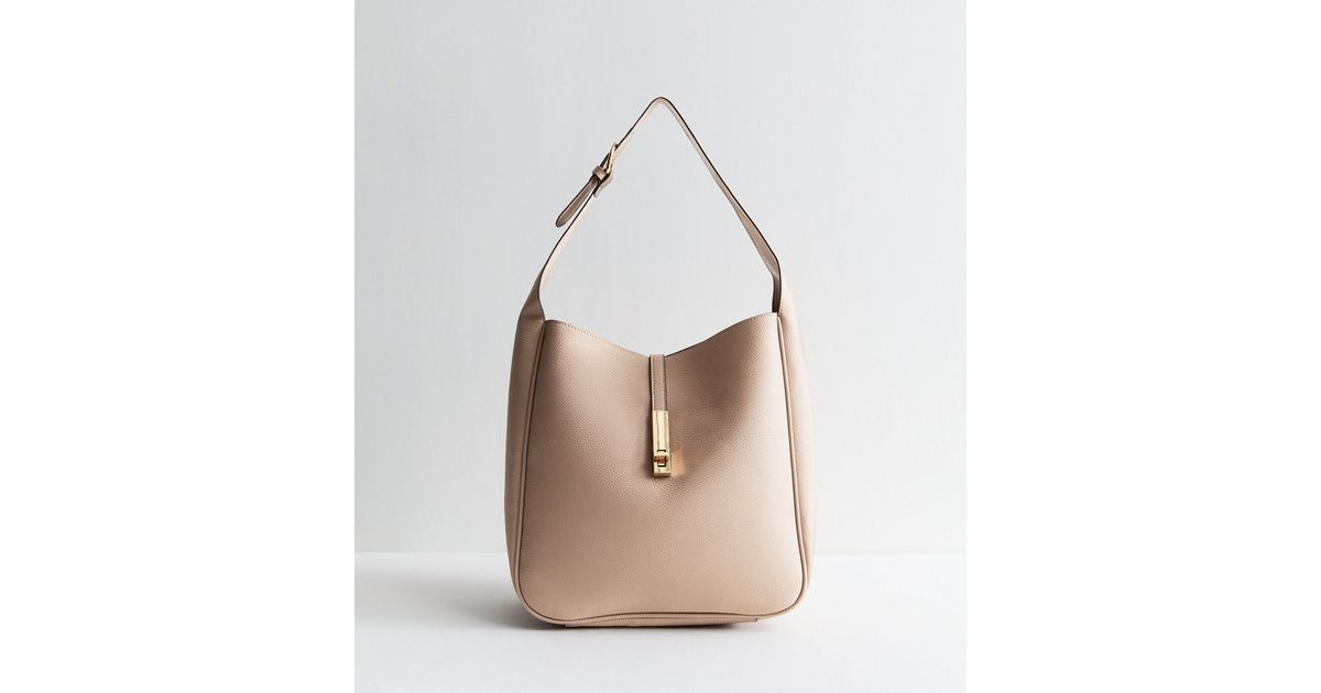 Stone Panelled Faux Suede Hobo Bag  | New Look | New Look (UK)