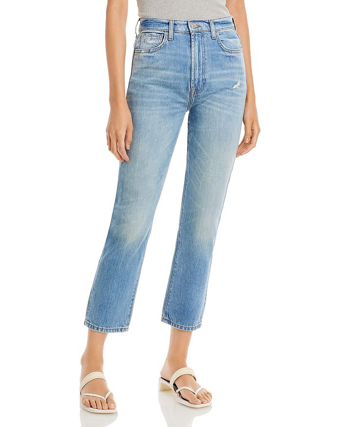 Easy High Rise Ankle Slim Leg Jeans in Palma Rosa | Bloomingdale's (US)