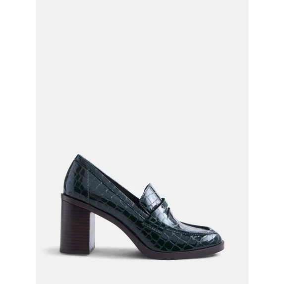 Free Assembly Women's Heeled Loafers | Walmart (US)