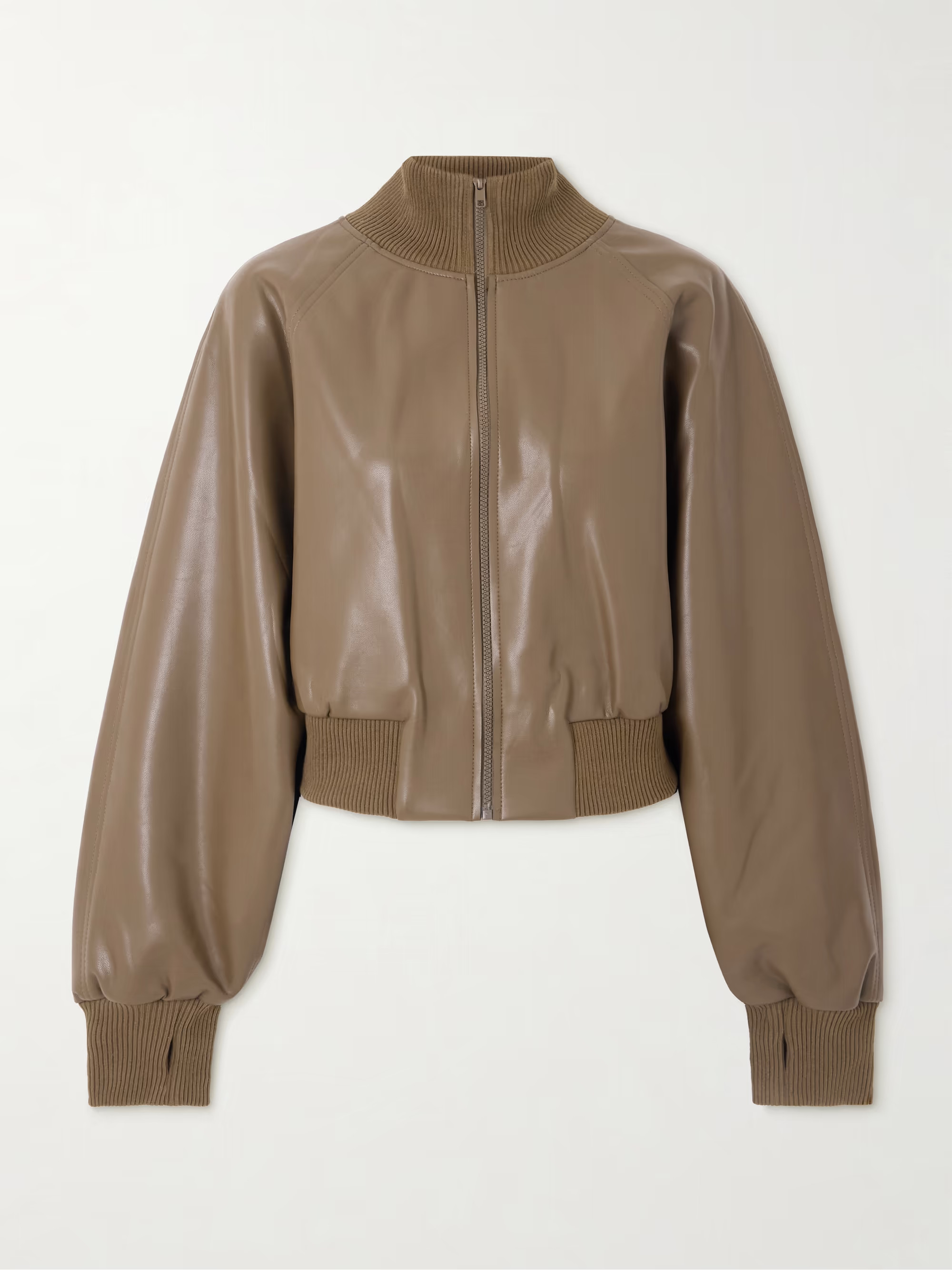 Vegan turtleneck bomber jacket | NET-A-PORTER (UK & EU)