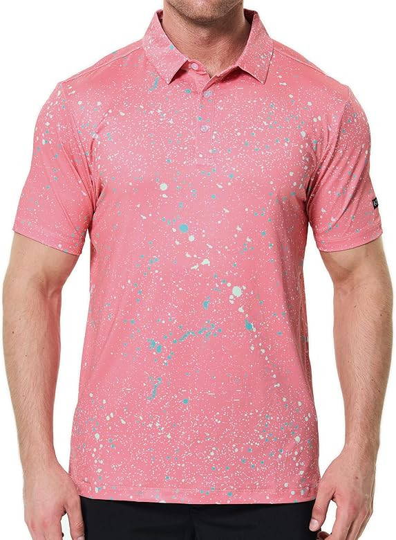 SPORTY BUFF Men's Golf Polo Shirt - Standout Performance Quick-Dry Golf Polo Shirts for Men | Amazon (US)