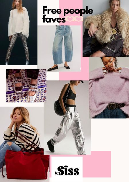Our faves of free people atm. Fluffy bunny knits, ballerinas, horse shoe jeans, oversized red bag, silver pants, pink jumper, white knit, faux fur coat. 💕💕🎀🎀 all linked below girlies x 

#LTKSeasonal #LTKGiftGuide #LTKstyletip