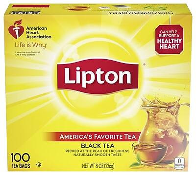 Lipton - Black Tea 0.1 oz. Bags, 100/Box (00291) | Best Buy U.S.