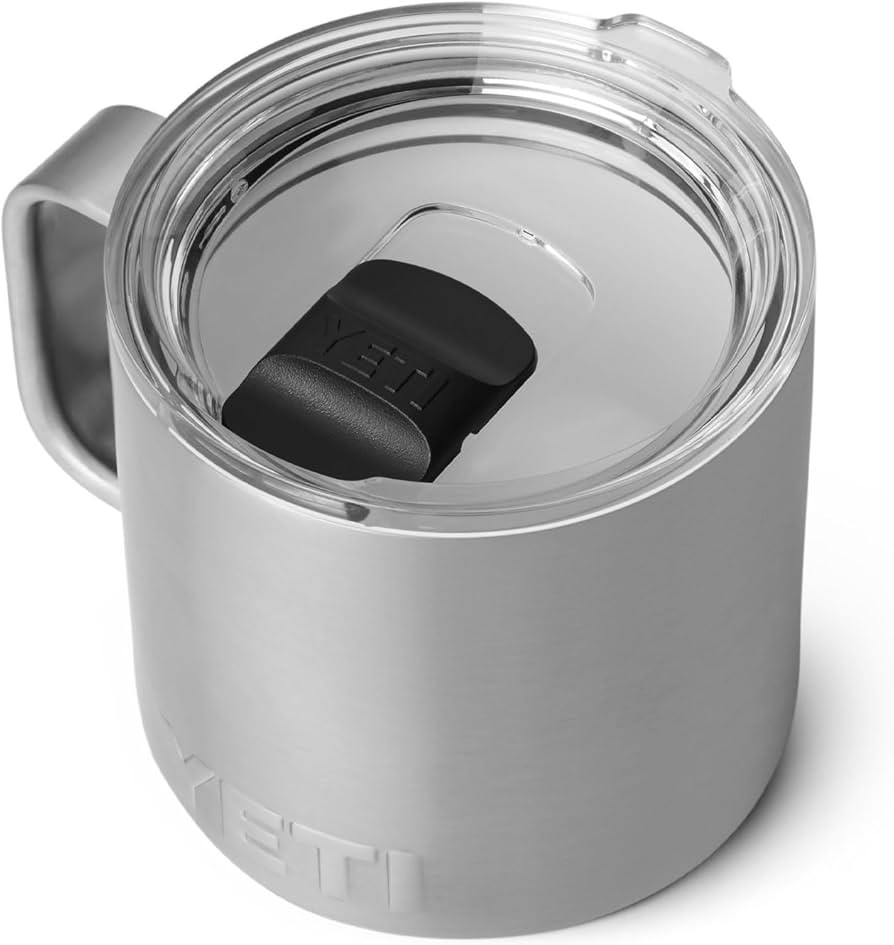 YETI Rambler 14 oz Ceramic Lined Stackable Mug, Vacuum Insulated, Stainless Steel with MagSlider ... | Amazon (US)