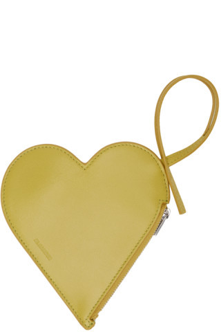 Yellow Heart Coin Pouch | SSENSE