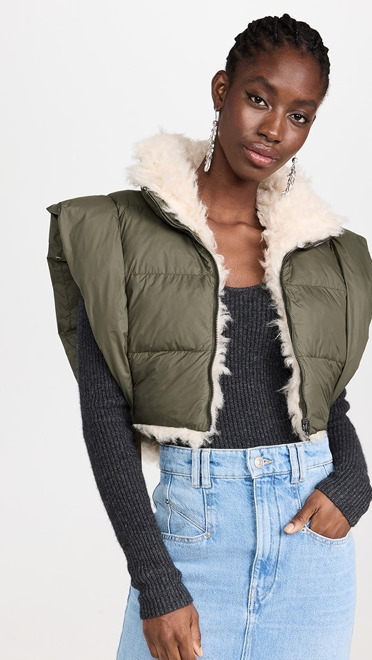 Isabel Marant Étoile Hoodiali Faux Shearling Vest | SHOPBOP | Shopbop
