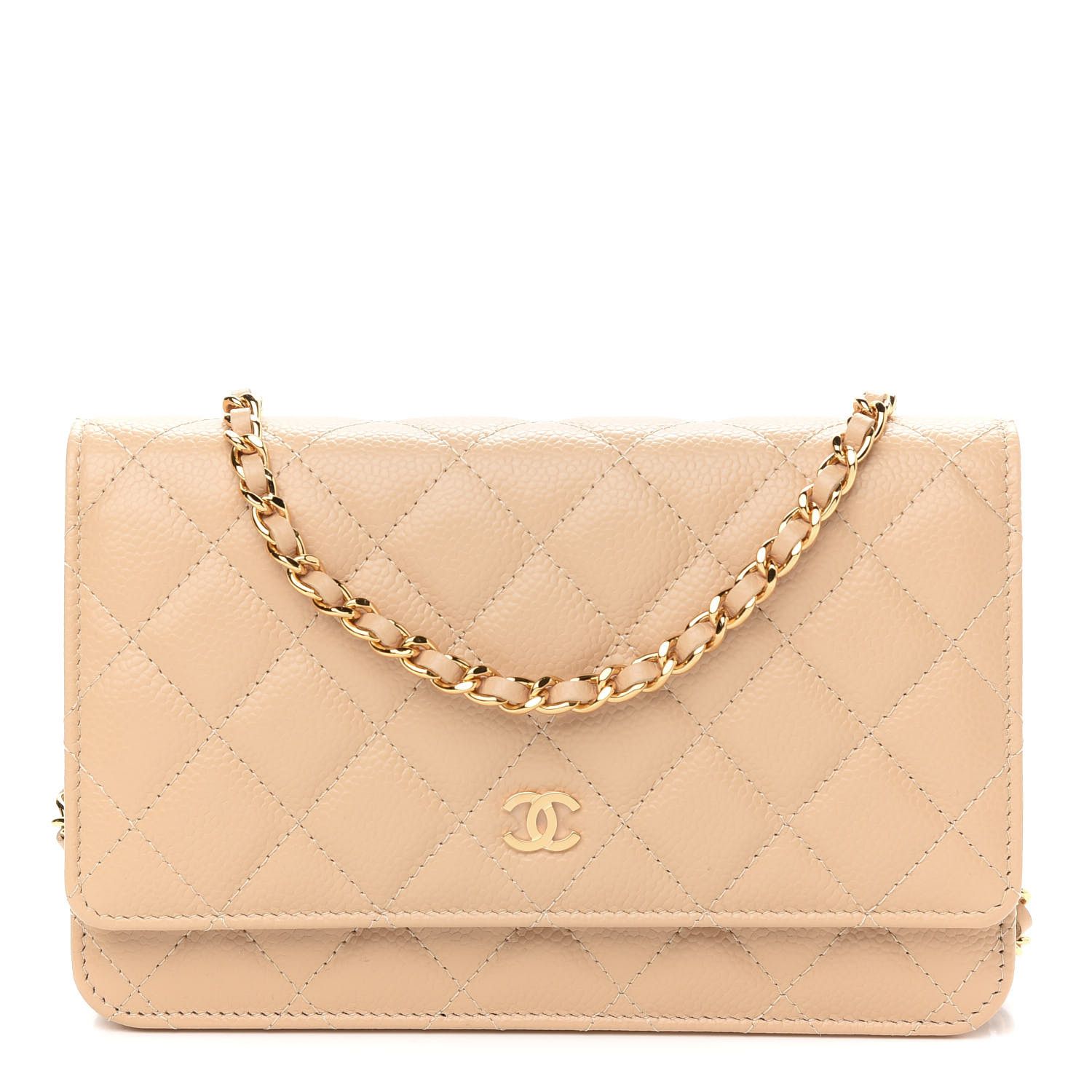 CHANEL

Caviar Quilted Wallet On Chain WOC Beige | Fashionphile
