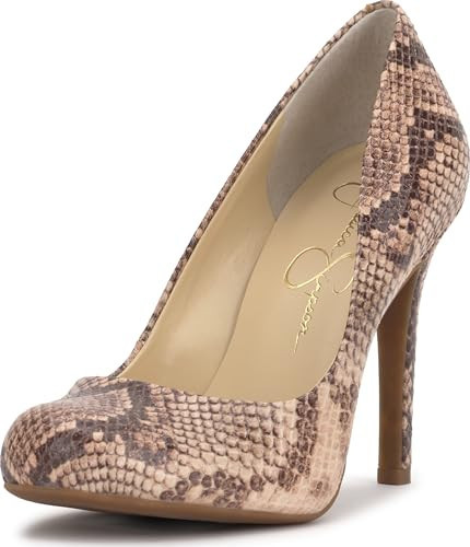 Jessica Simpson Women's Calie Pump, Natural Snake Print, 12 | Amazon (US)