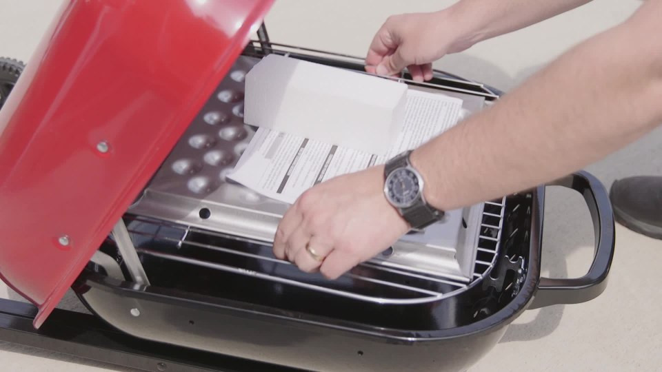 Americana Walk-A-Bout 100% Pre-Assembled Portable Steel Charcoal Grill in Red | Walmart (US)