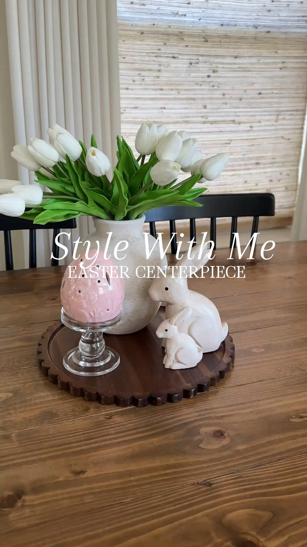 Easter Centerpiece Idea 

This is such an easy way to refresh your home for the season without spending a ton. The real like faux tulips add the perfect spring touch and the ceramic eggs and bunnies can easily be swapped out for other decor pieces once the holiday passes! 🐰 🌷 

#springdecor #seasonaldecor #easterdecor 

#LTKSeasonal #LTKHome