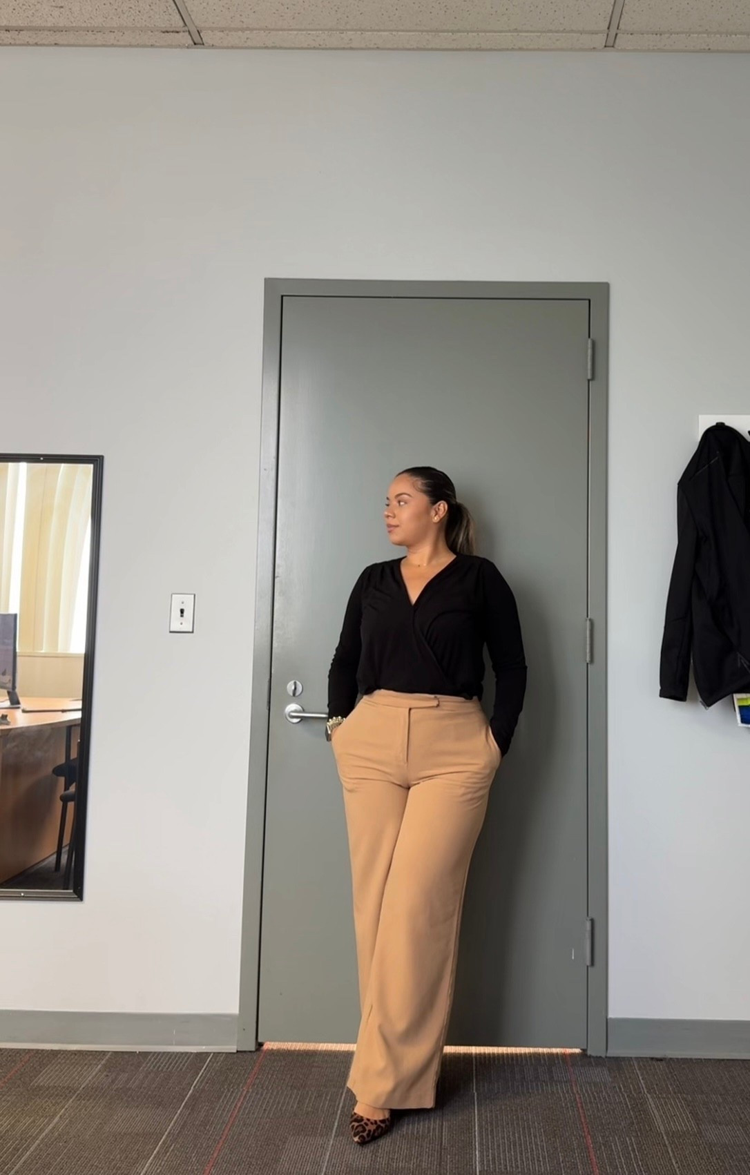 Work OOTD 🐆 

#LTKStyleTip #LTKWorkwear #LTKMidsize