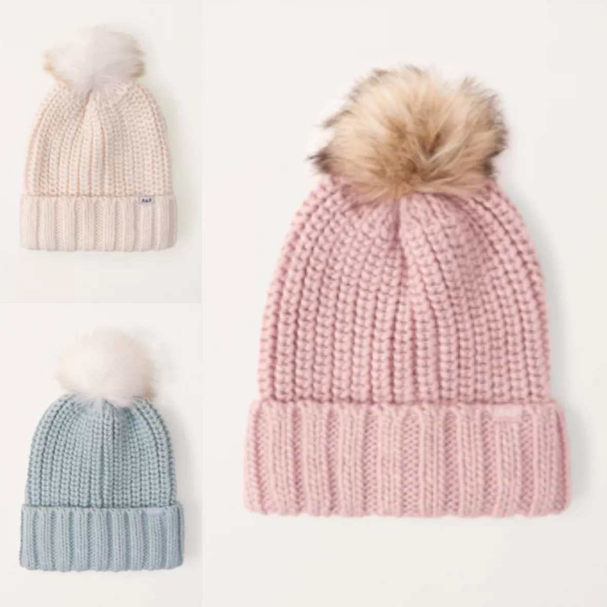 cable-knit pom beanie curated on LTK