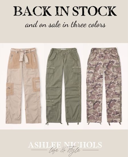 These Abercrombie 2000s Utility Pants are back in stock and on sale for $97.50, marked down from $130! Stack an additional 20% off when you purchase through the app! These were completely sold out this morning and will sell out again!

#LTKfindsunder100 #LTKsalealert