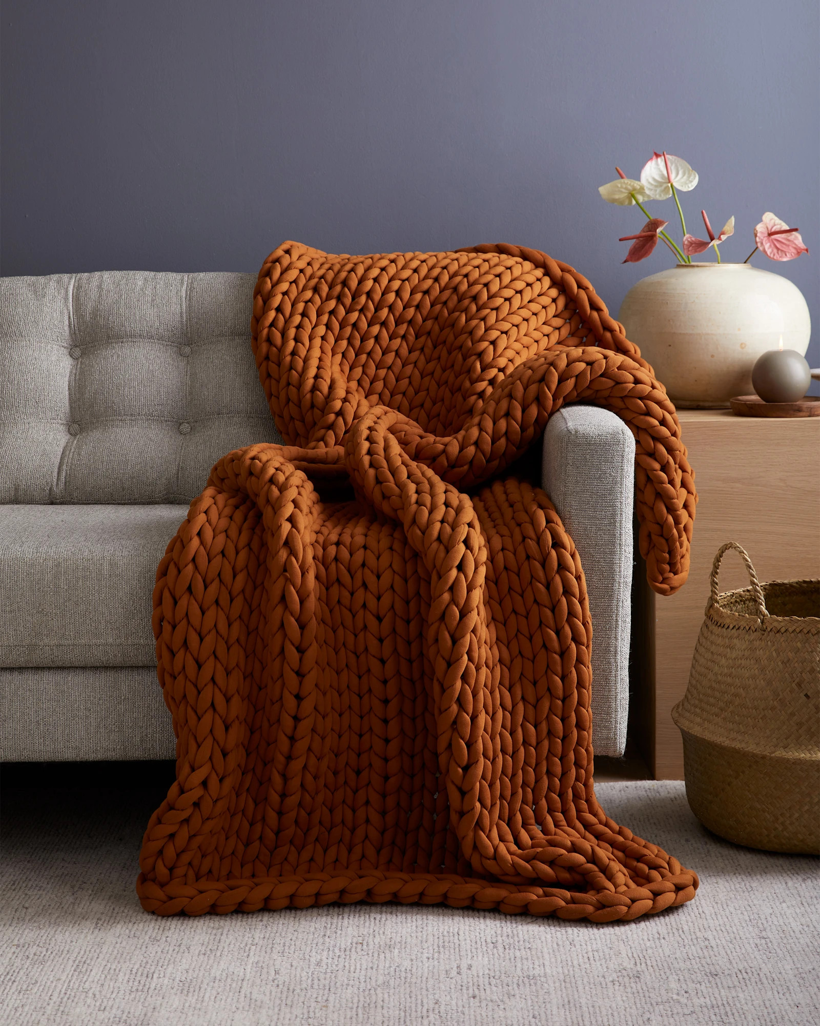 Chunky Knit Weighted Blanket | Quince