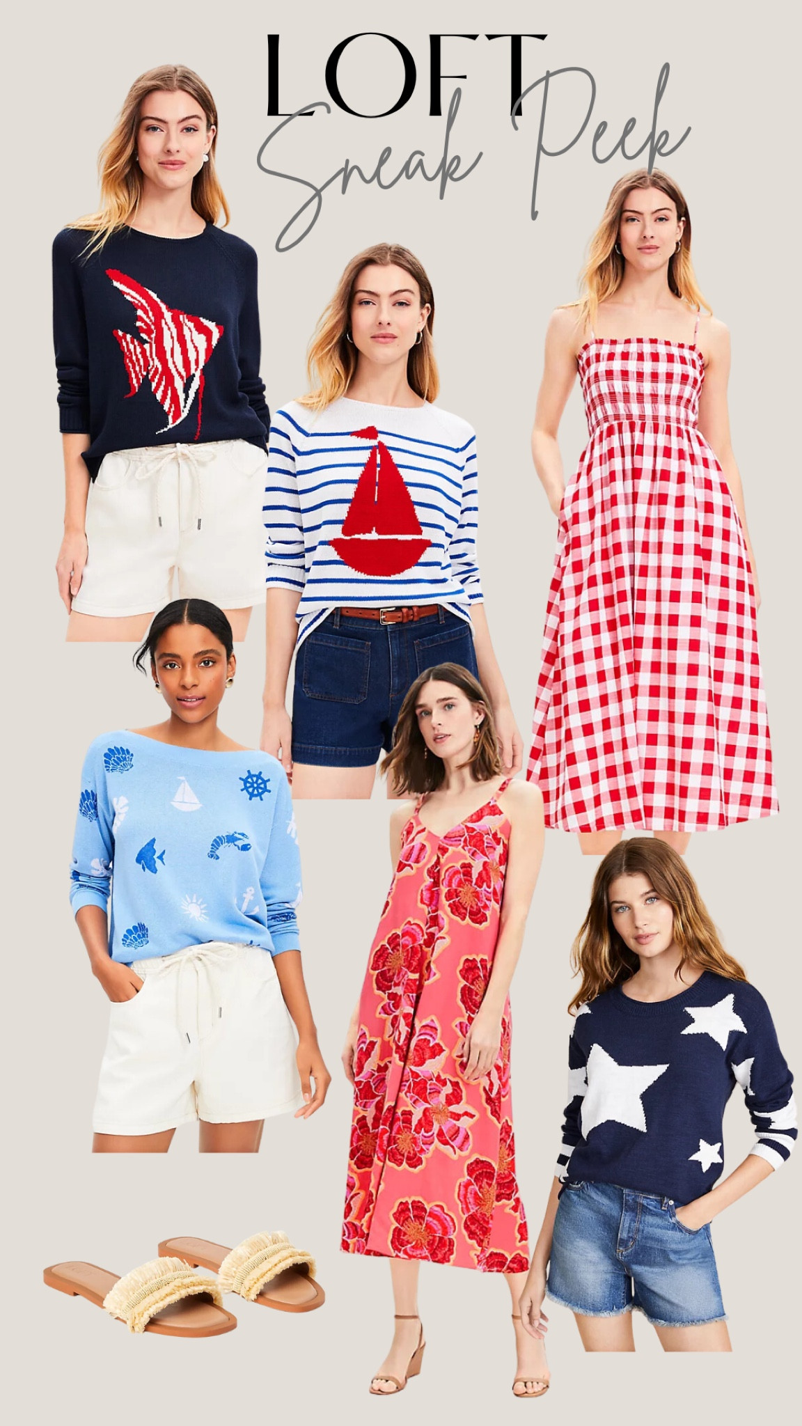 Red, white, and blue style. Memorial Day is coming up soon, and Loft has lots of gorgeous styles that’s perfect for your celebration. 
Nautical vibes | Gingham Sundress | Fish | Stars | Sailboat   

#LTKfindsunder50 #LTKover40 #LTKstyletip