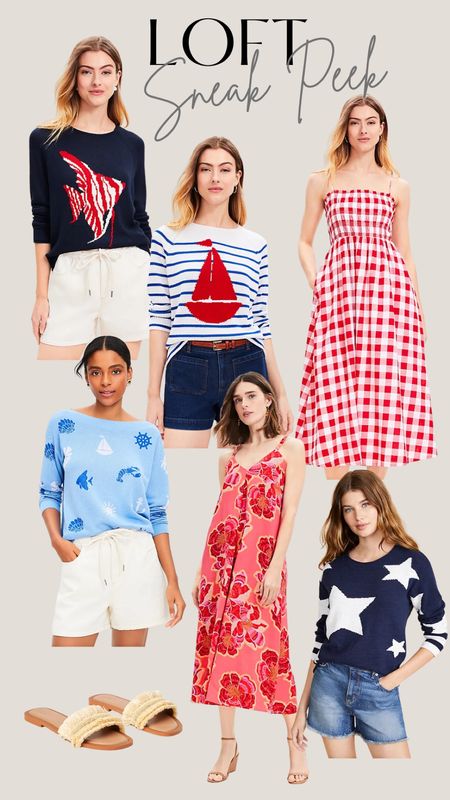 Red, white, and blue style. Memorial Day is coming up soon, and Loft has lots of gorgeous styles that’s perfect for your celebration. 
Nautical vibes | Gingham Sundress | Fish | Stars | Sailboat   

#LTKfindsunder50 #LTKover40 #LTKstyletip