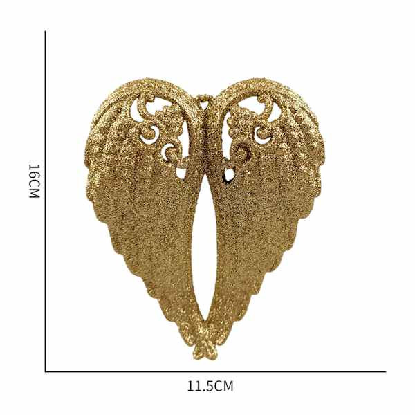 Glittered Wings Ornament, 5.7" | At Home