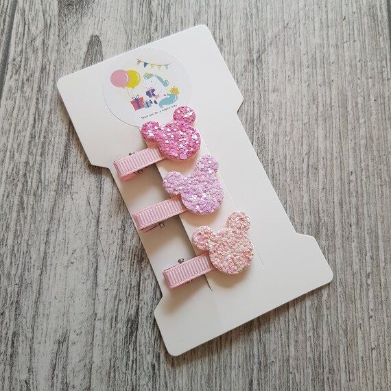 Set of 3 Hair Clips Girls Hair Clips Toddler Hair Clips Minnie | Etsy | Etsy (US)