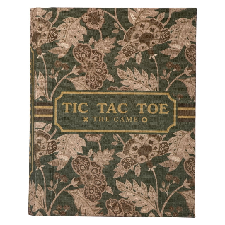 Home Decor Collection Sterling & Noble Home Green Floral Tic Tac Toe Game Set Book | Walmart (US)