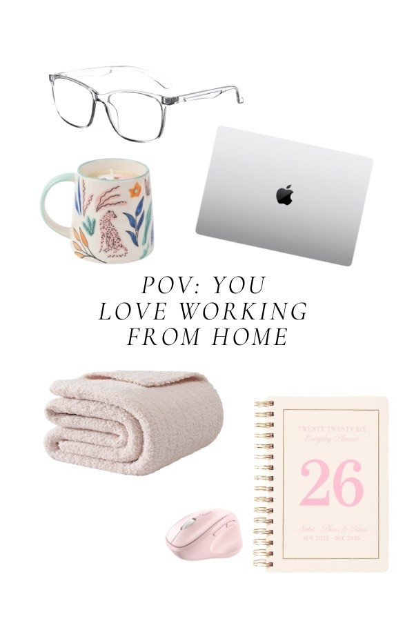 Everything you need for a successful work from home day! #workfromhome 