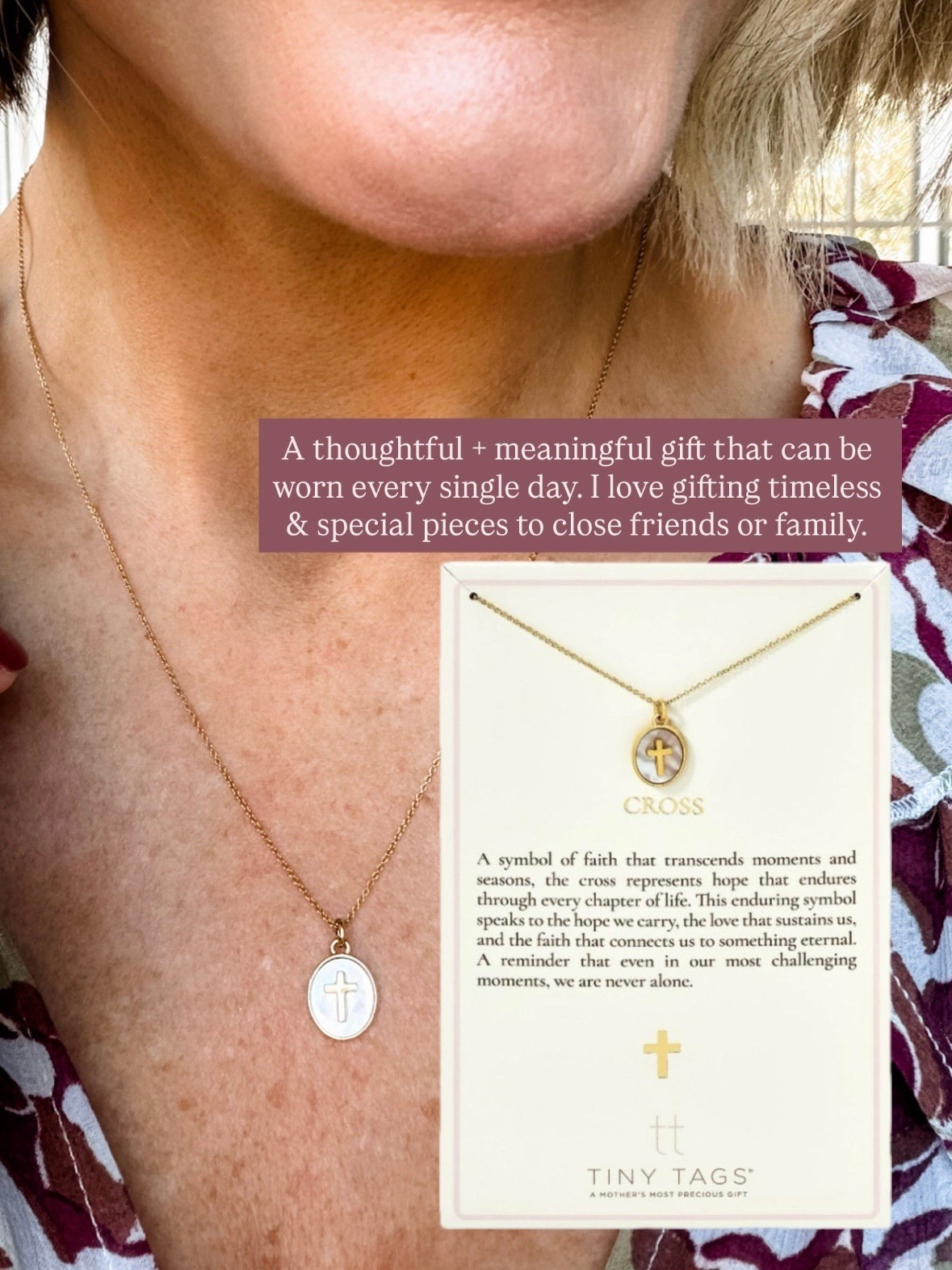This dainty cross necklace is such a sweet and thoughtful gift! I love how it comes in this box that tells the meaning of it! This is a great gift do a friend! It’s also only $25!

Loverly Grey, Target, dainty necklace, cross necklace, jewelry, friend gift ideas, white elephant, under $50 gift ideas 


#LTKGiftGuide #LTKFindsUnder50