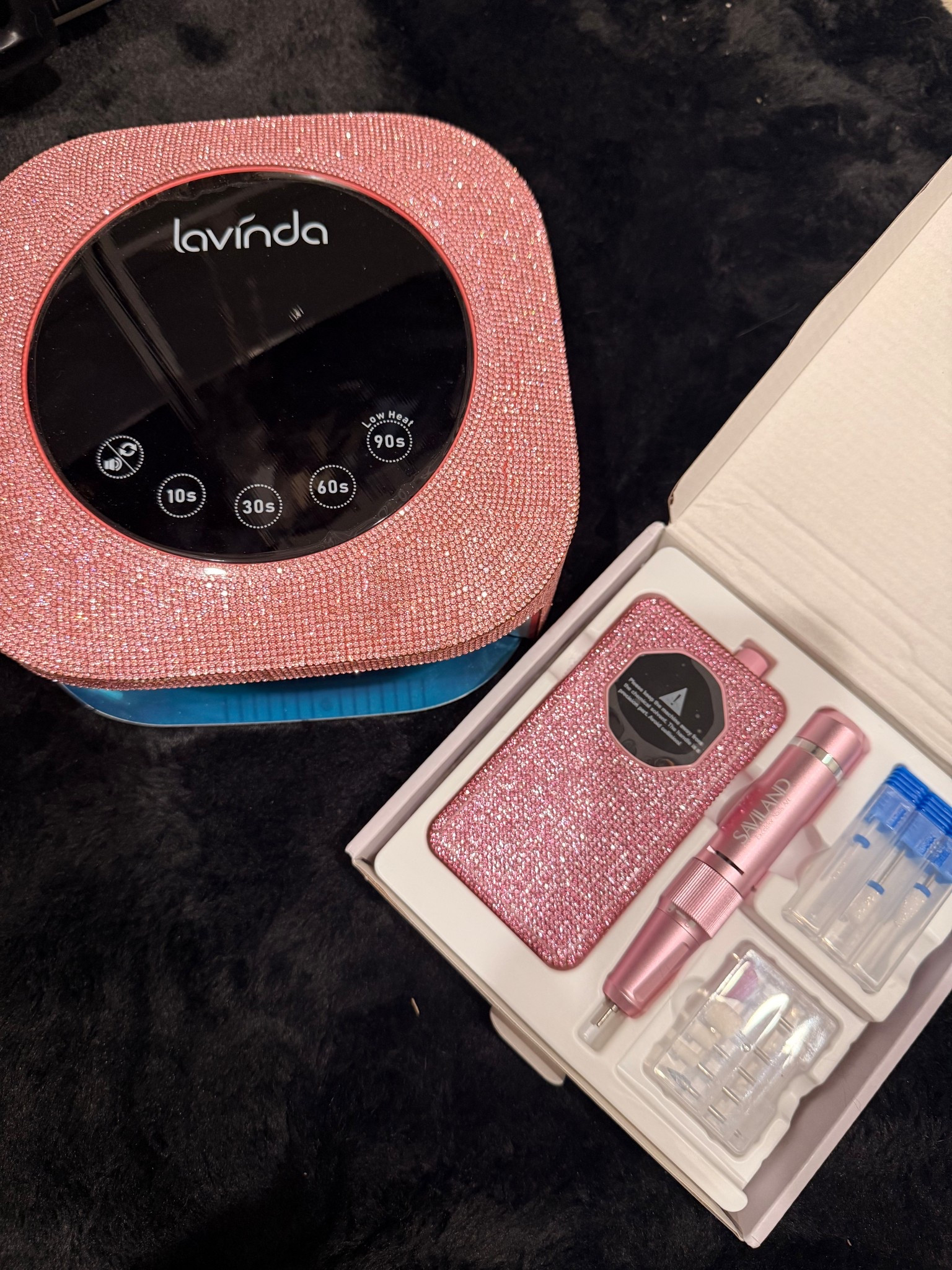 My new at home nail tech set from Amazon! I miss doing my own nails at home for half the price..so I bough a new gel UV light and nail filling kit for my birthday. And it’s so pretty and bedazzled isn’t it? If doing the most was a person lol! 

#LTKBeauty #LTKselfcare