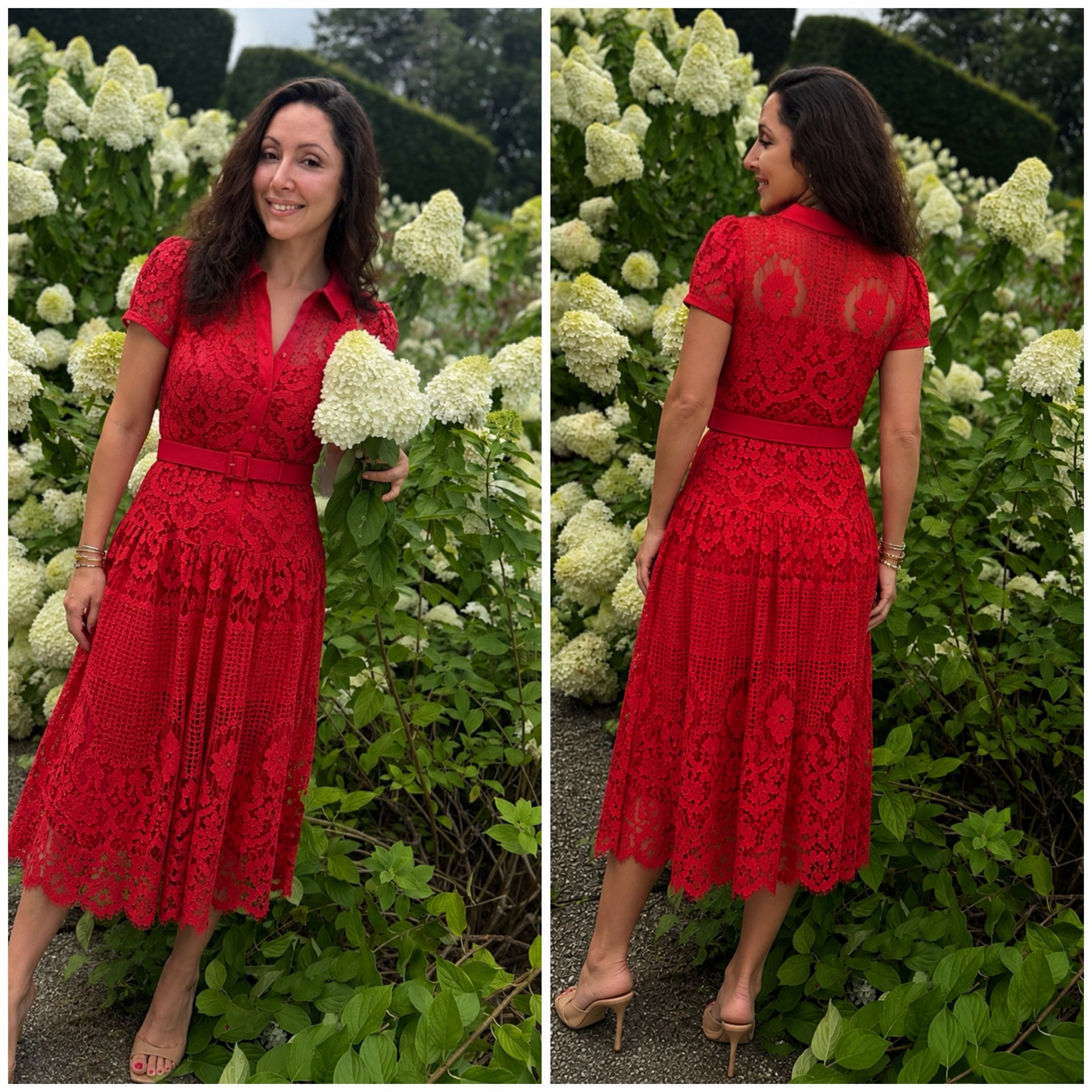 Loving this gorgeous red lace day dress and the new price! Also really pretty in white!

#LTKdayinmylife #LTKOver40 #LTKSaleAlert