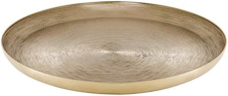 Kate and Laurel Stovring Mid-Century Tray, 16 Inch Diameter, Gold, Modern Tray for Serving, Stora... | Amazon (US)