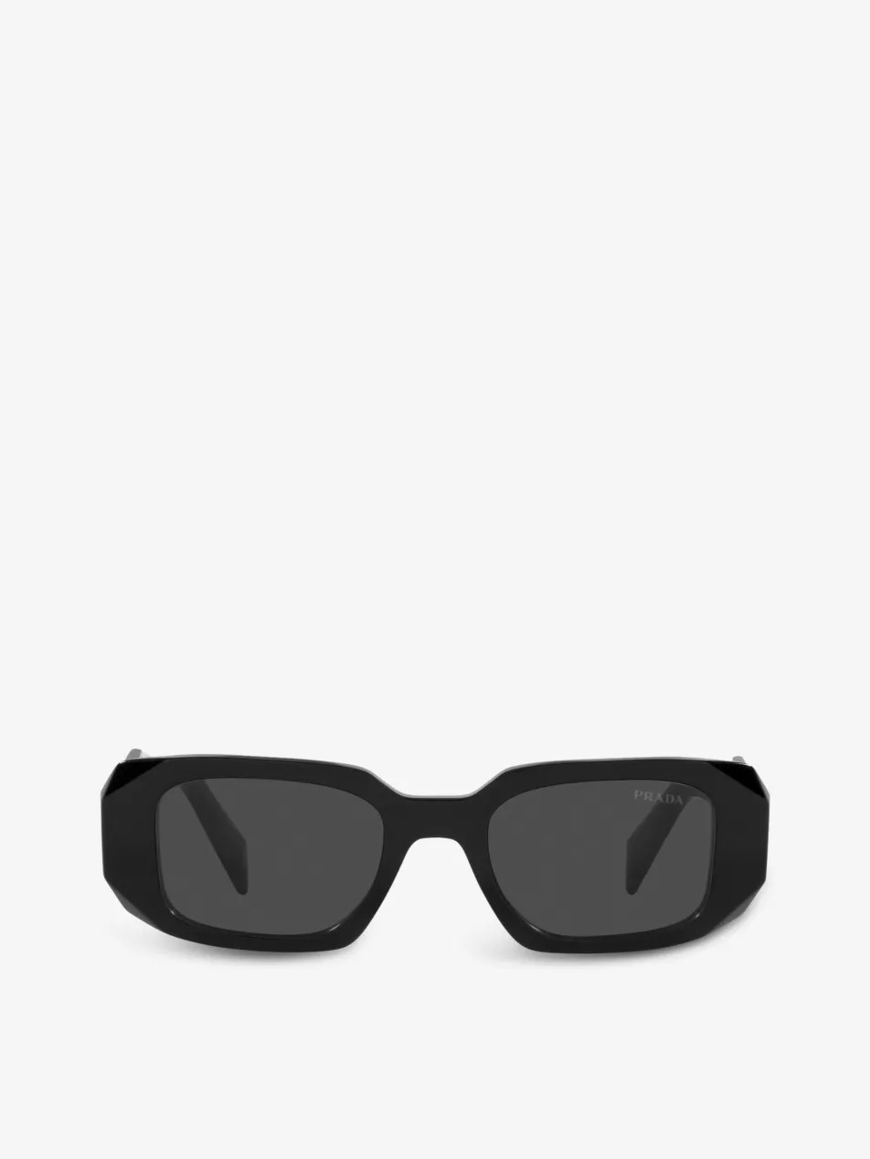 PR 17WS rectangular-frame acetate sunglasses | Selfridges