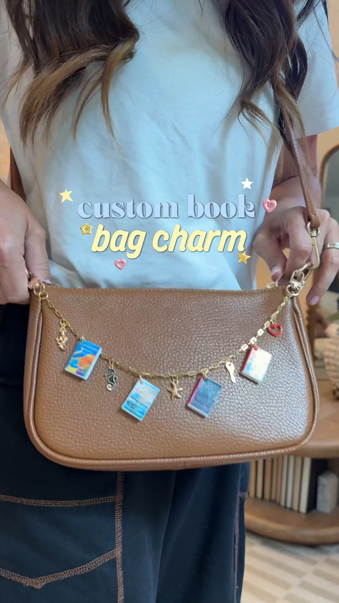 Custom DIY book bag charm 📚✨💕🌸 I printed the covers myself!

#LTKSeasonal #LTKHome