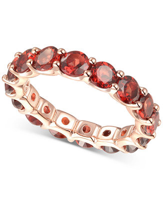 Rhodolite Garnet Band (1/2 c.t. t.w.) in Sterling Silver (Also Available In Citrine, Blue Topaz, ... | Macy's