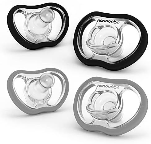 Amazon.com : Nanobebe Active Baby Pacifiers 4-36 Months - Orthodontic, Lightweight and Vented, Cu... | Amazon (US)