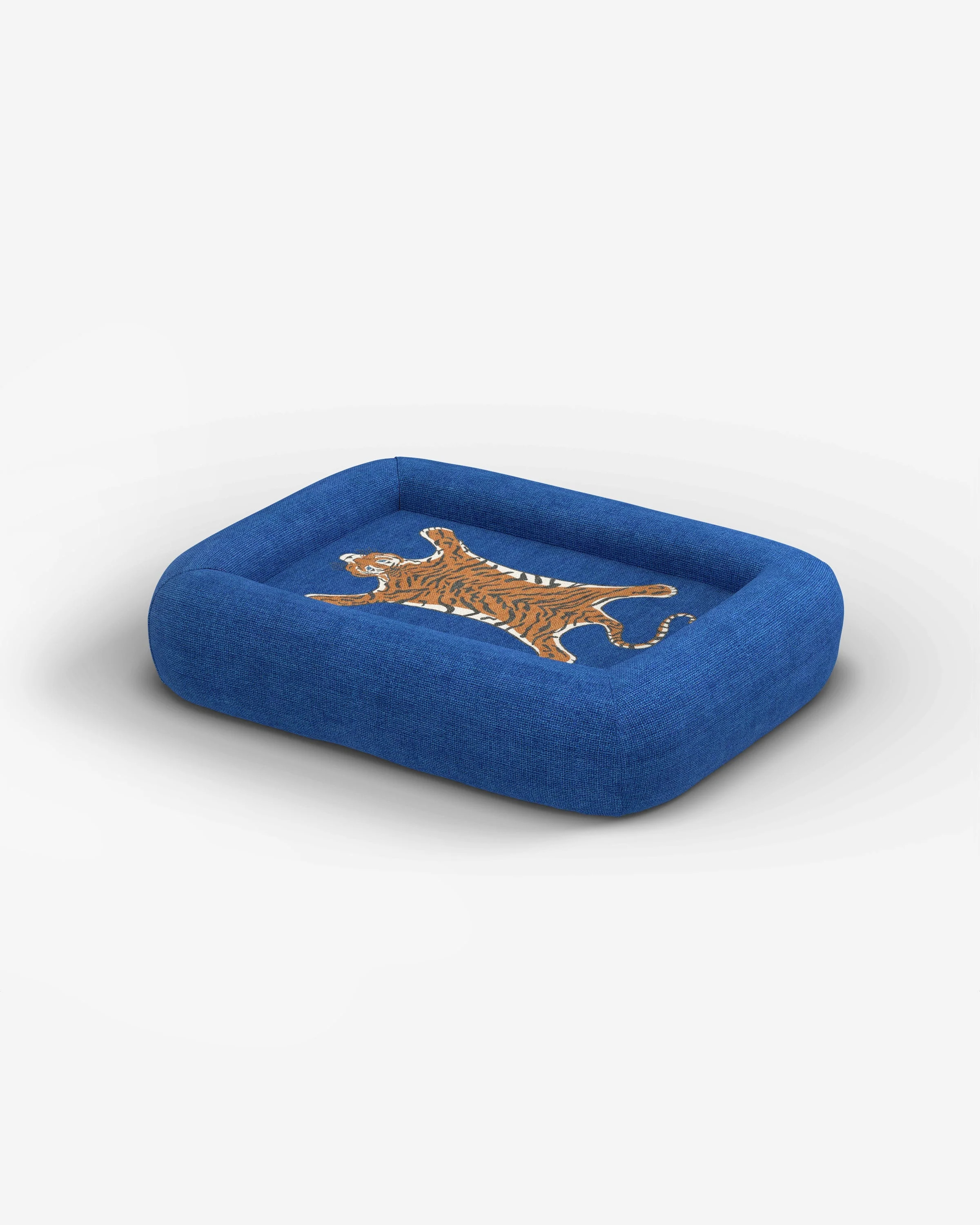 Inkdrop Ivory Woven Bolster Pet Bed by Jonathan Adler | Ruggable | Ruggable