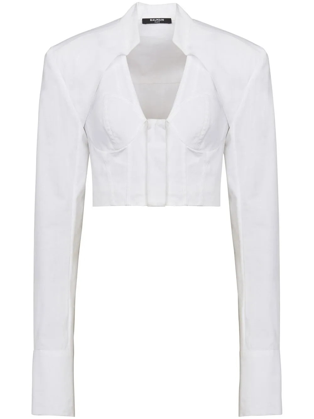 cropped cotton blouse | Farfetch Global