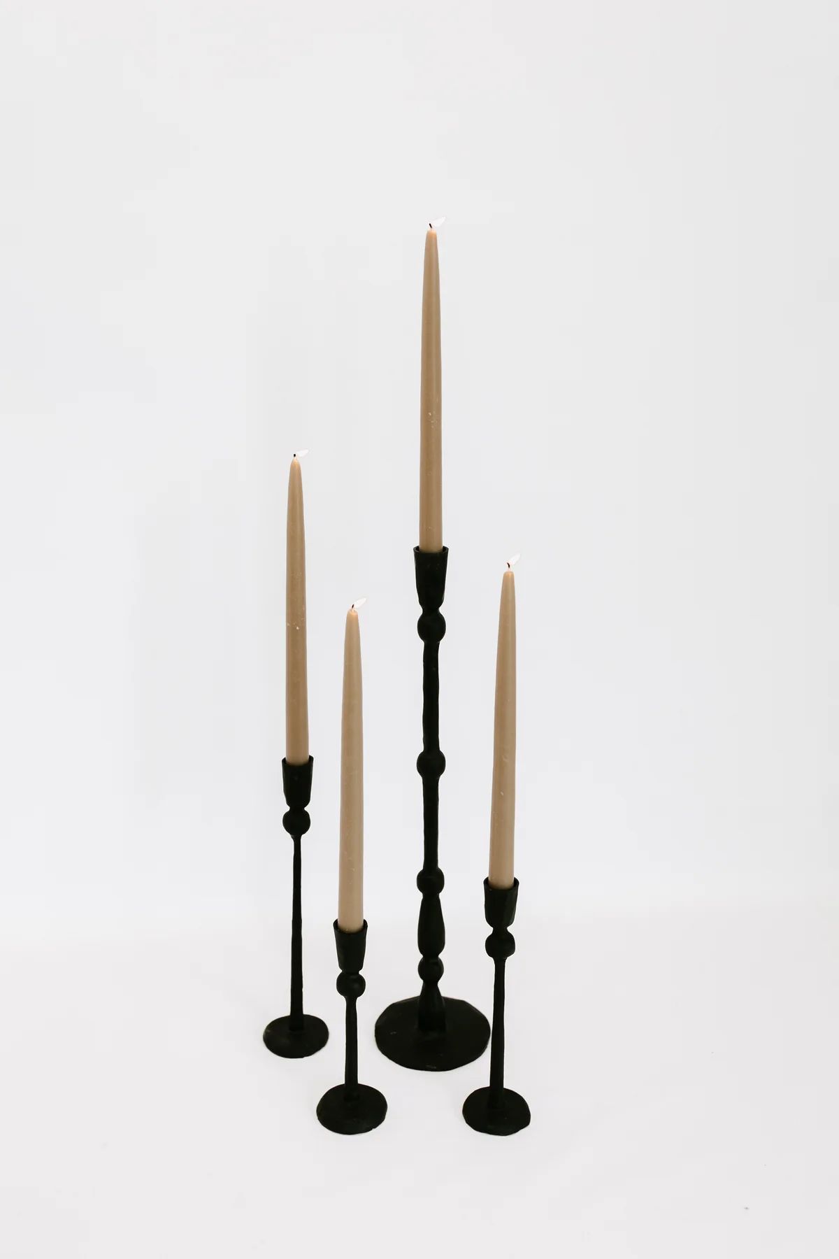 Flint Metal Candlestick - 4 Sizes | THELIFESTYLEDCO