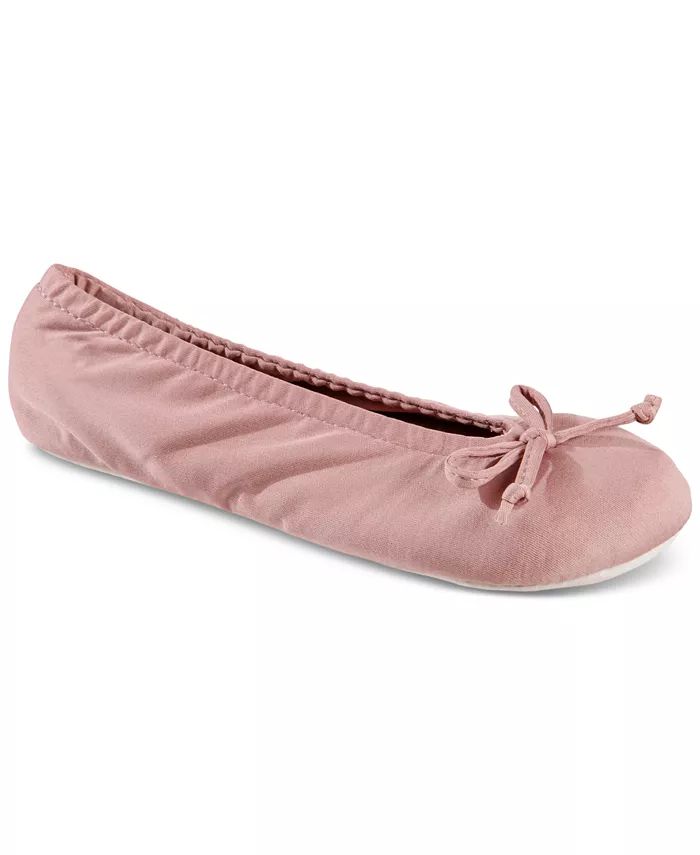 Women's Satin Ballerina Slippers | Macy's