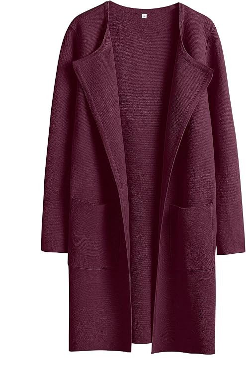 ANRABESS Women's Open Front Knit Lightweight Cardigan Casual Long Coatigan Sweater Lady Jacket Co... | Amazon (US)