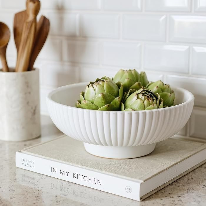 Decorative Concrete Fruit Bowl For Kitchen Counter Or Table Decor – Premium Quality Large Key B... | Amazon (US)